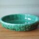 Ceramic dish Elchinger and sons, large round green dish, vintage catch-all, table art, interior decoration