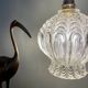 Vintage globe pendant in molded glass