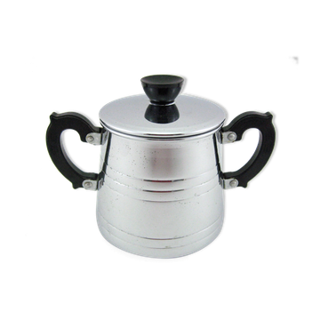 Ancien sucrier en cuivre chromé - Menesa France - vintage années 40