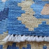 Handmade Persian Qashqai hallway rug 209x64cm