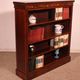 open mahogany library with inlays - 19th century