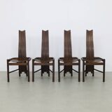 4x Vintage Dining Chairs by Allmilmö, 1980s