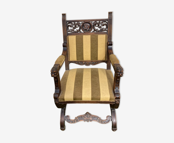 Fauteuil trône XIXè