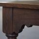 Bureau / Dining table in oak with Danish baroque inspiration and twisted legs, 1900s.