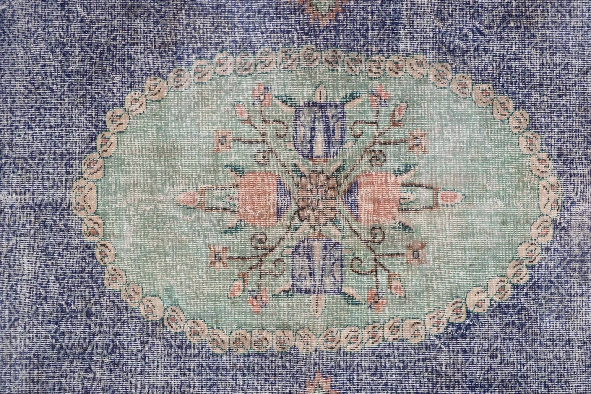 Vintage Turkish Oushak rug 192x304 cm