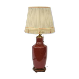 Red ceramic lamp
