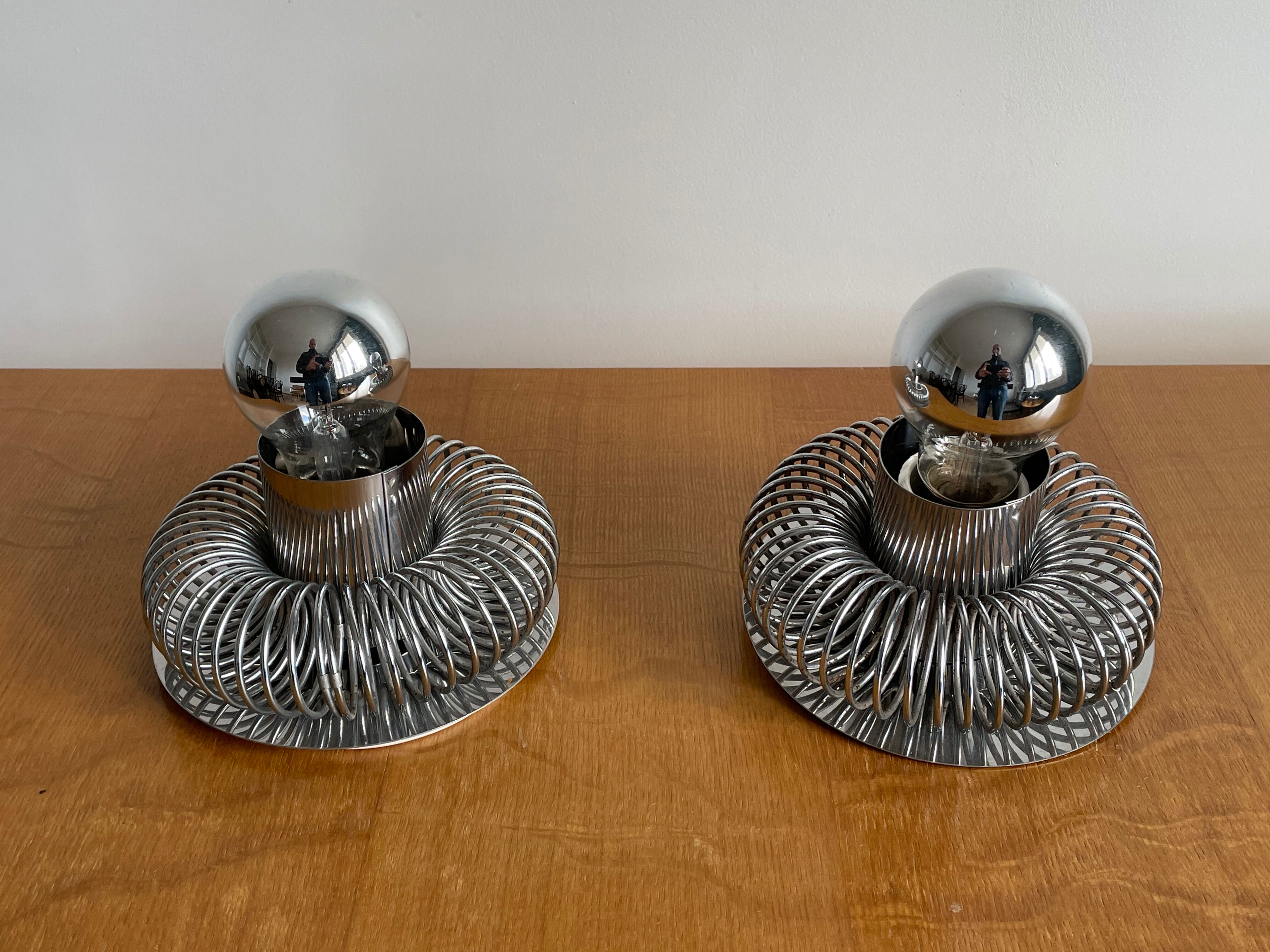 Pair of wall lamps by andrea lazzari