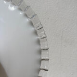 Vintage lace white opaline pendant lamp