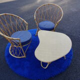 Ensemble de salon en rotin pour enfant