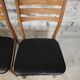 Lot de 4 chaises vintage en skaï