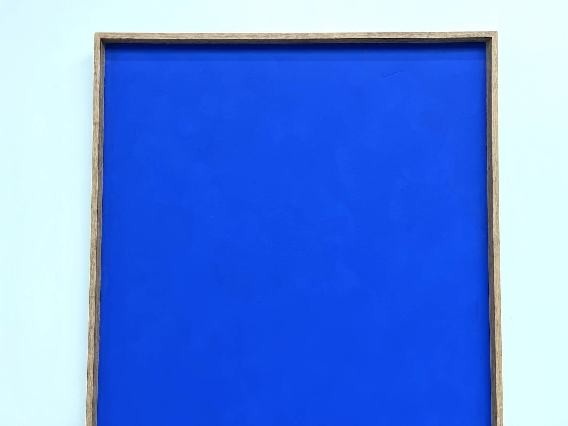 Large Klein blue painting