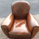 Fauteuil club en cuir