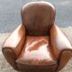 Leather club chair