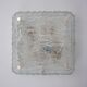 Ice glass ceiling lamp by Kaiser Leuchten 1970s