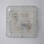 Ice glass ceiling lamp by Kaiser Leuchten 1970s