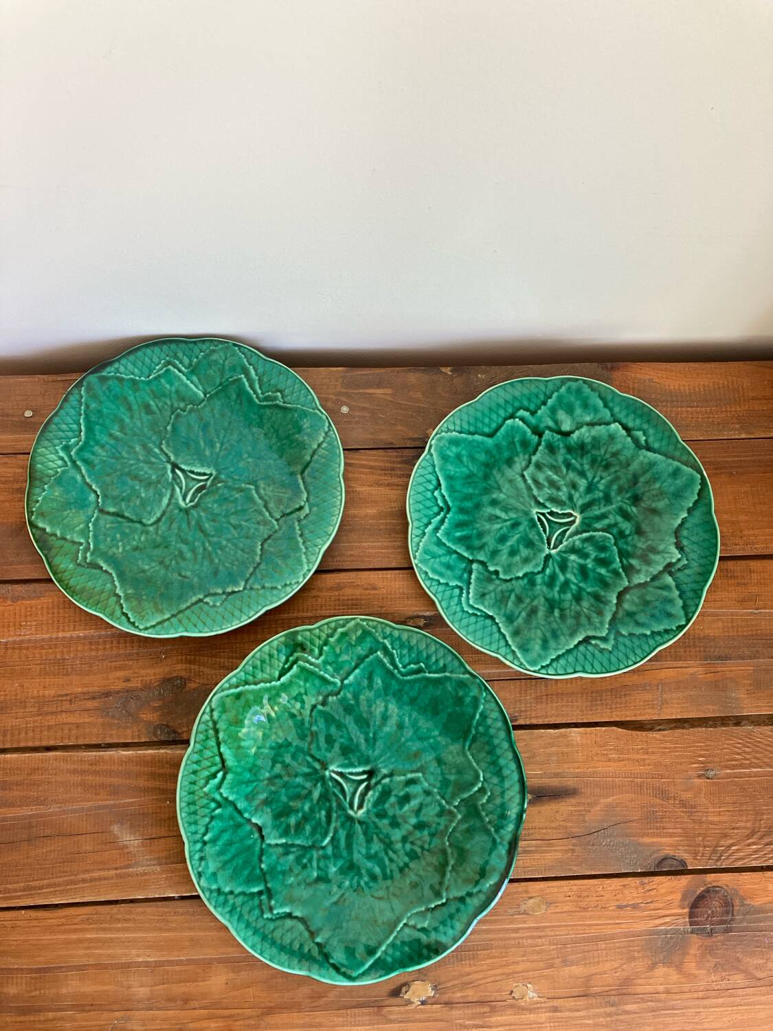 3 slushie dessert plates