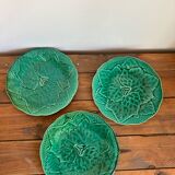 3 slushie dessert plates