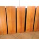 Black metal and wood shelf 60/70