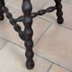 Tripod plant stand turned wood stool
