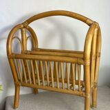 Rattan magazine rack