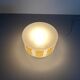 Ceiling light or wall sconce in opal glass with yellow decorations by VEB, 1950s, Germany.