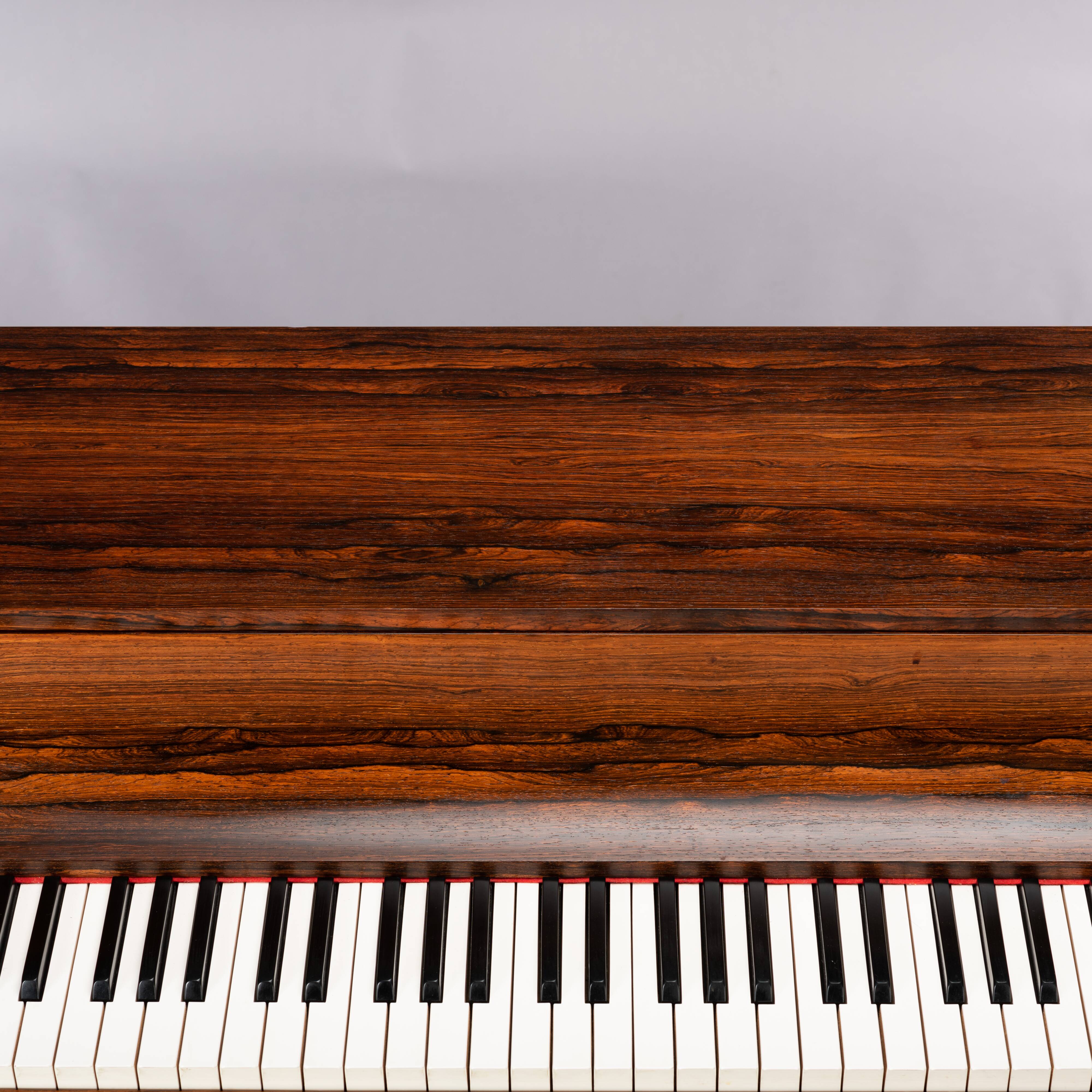 Danish midcentury pianette by Louis Zwicki in rosewood, 1950s