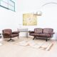 Brown leather 2-seater sofa by De Sede, model DS 31, vintage 1960s.