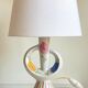 Vintage design enamelled ceramic lamp