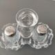 Salt and pepper shaker vintage glass