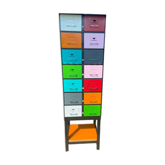 Metal cabinet with drawers