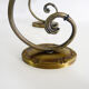Pair of brass swan collar wall light old tulip glass. Year 60