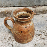 Pyrity sandstone pitcher signed Baudat