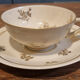 Service complet à café, moka, Alfred Lanternier, porcelaine de Limoges, vintage, pour 10 personnes.