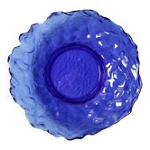 Bol en verre bleu cobalt par Uno Westerberg / Pukeberg / Suède / années 1970