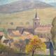 HSP painting "Autumn mist at Chamboeuf" (42) by Auguste Mallard (1895-1965)