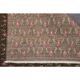 1970s Vintage Turkish Hand-Knotted Wool Cotton Brown Rug 130x194