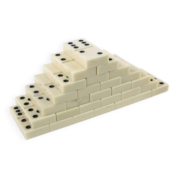 Postmodern domino game, USSR, 1970s, set of 28