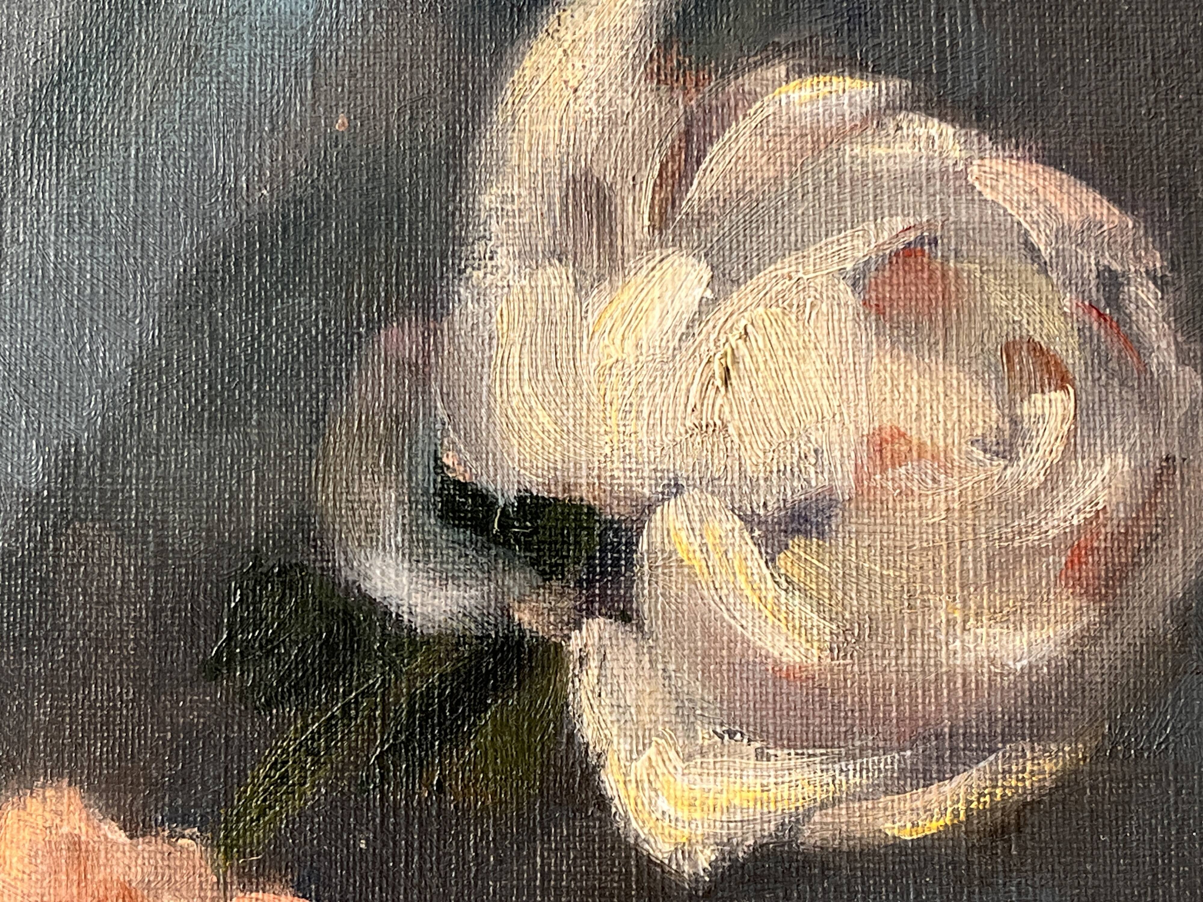 Nature morte à l'huile sur toile "le bouquet de roses" 1930, tableau ancien