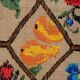 Vintage Turkish kilim handwoven 150x183 cm