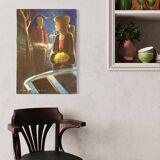 Italian signed painting from 20th century