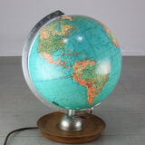Mid-century Illuminated Glass Globe, 60s