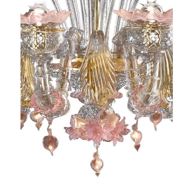 Early 21st century venetian Murano glass chandelier