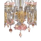 Early 21st century venetian Murano glass chandelier