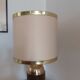 Brass and amber lamp 70s