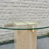 Table basse travertin Artedi 1970