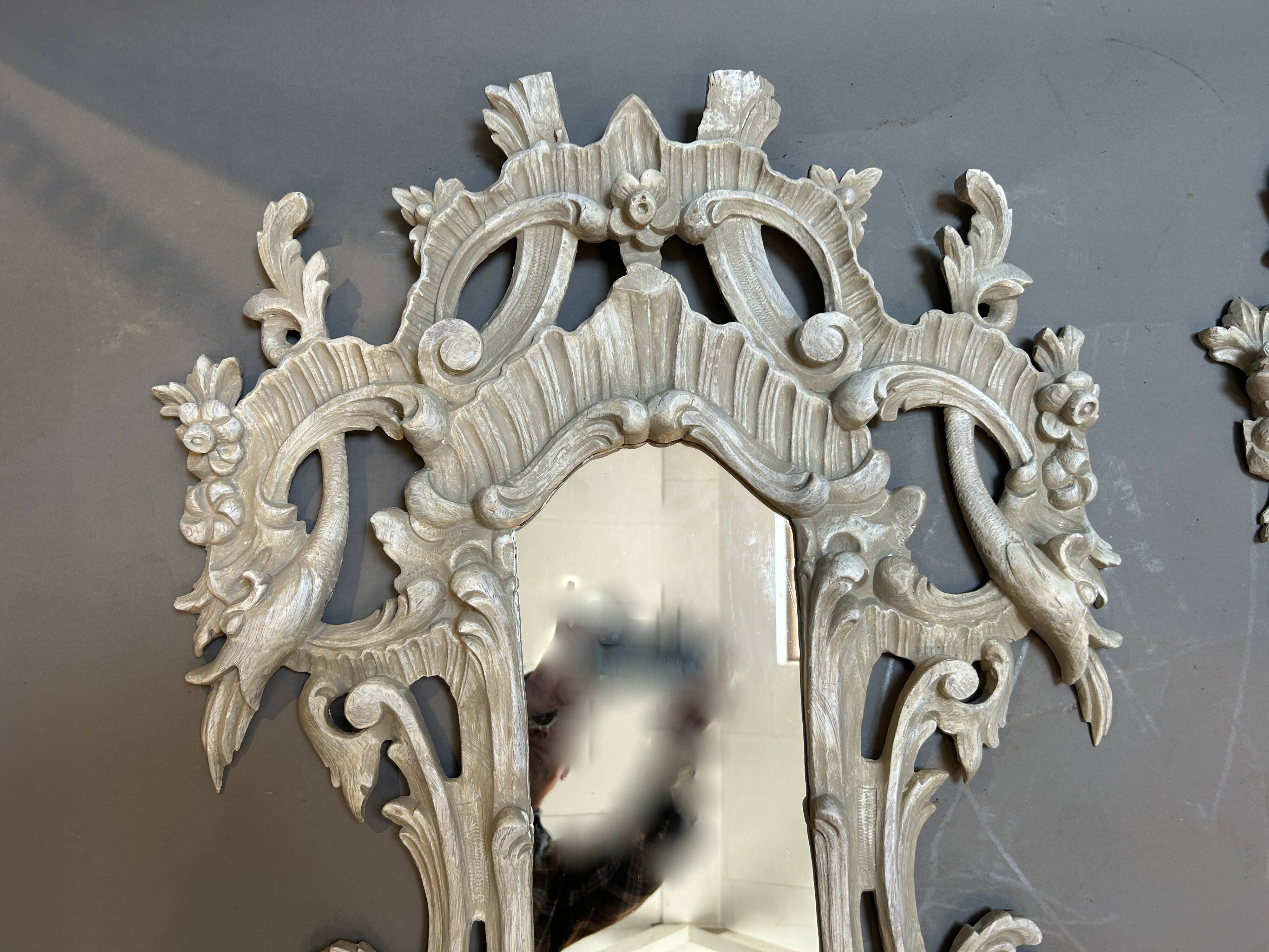 Pair C19th Continental Wall Mirrors