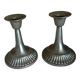 Antique brass candlesticks