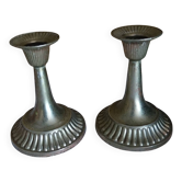 Anciens bougeoirs en laiton