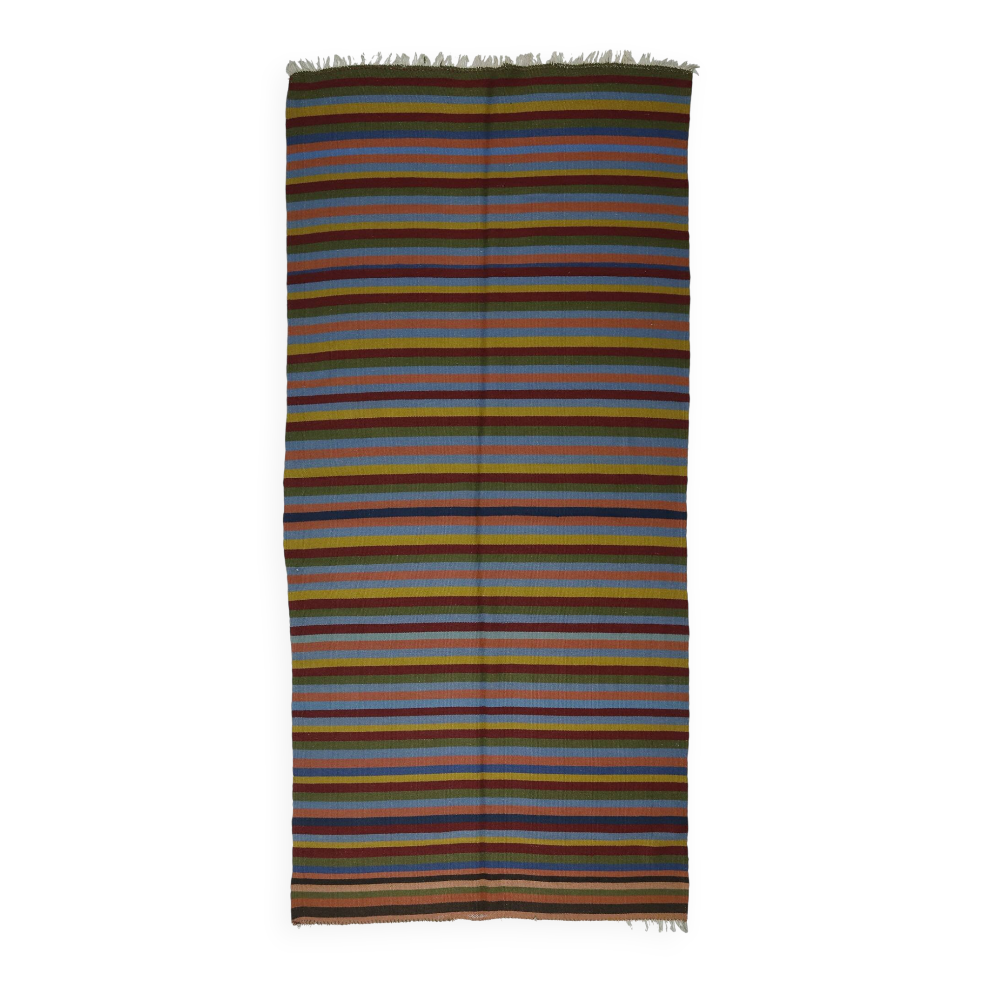 Turkish Kilim Yuruk Vintage 140x328 cm Multicoloured Handwoven