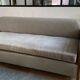 Elegant antique Napoleon III chaise longue – solid wood & beige velvet